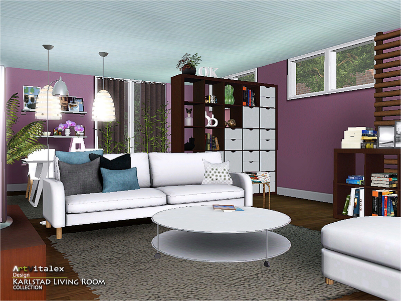 Karlstad Living Room Sims 4 Hole Shelf