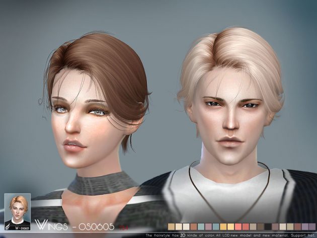 Male Hair By Wingssims Liquid Sims