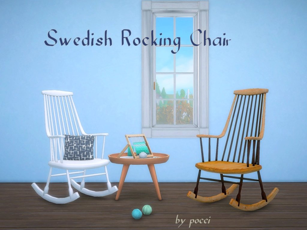 Swedish Rocking Chair by pocci - Liquid Sims