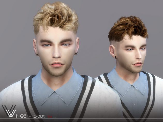 Male Hair TO0109 by wingssims - Liquid Sims