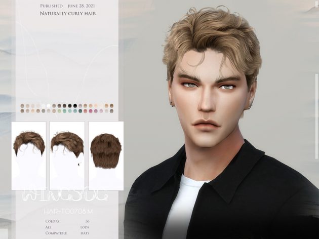 sims 4 hair mods male curly