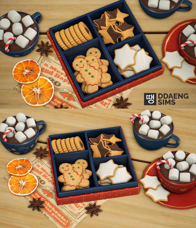 Christmas Cookies by ddaengsims Liquid Sims